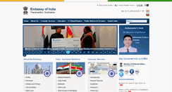 Desktop Screenshot of indembassysuriname.com